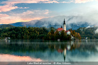Alec Gibson_Lake Bled at sunrise