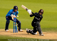 Bob Lennox_Majid Clean Bowled in the One Day Cup