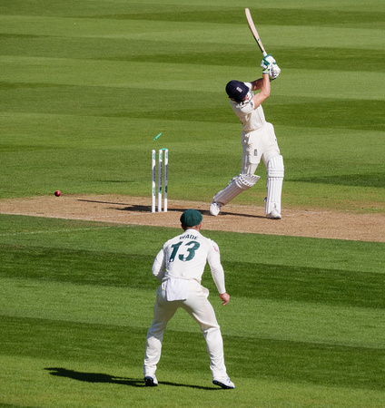 Ashes Test - Butler Clean Bowled